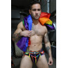 Breedwell Jockstrap Pure Pride Noir-Rainbow